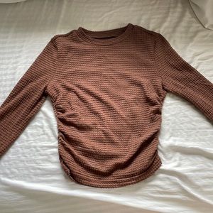 Brown Knit Top
